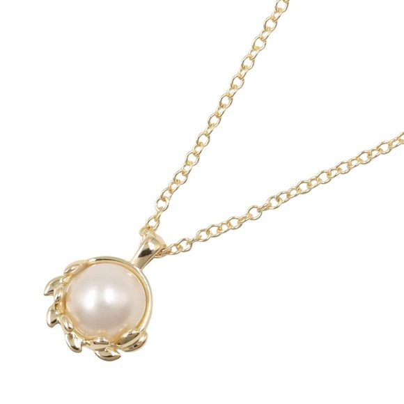 TIFFANY & CO. 18k Gold Pearl Necklace - Picture 1 of 6